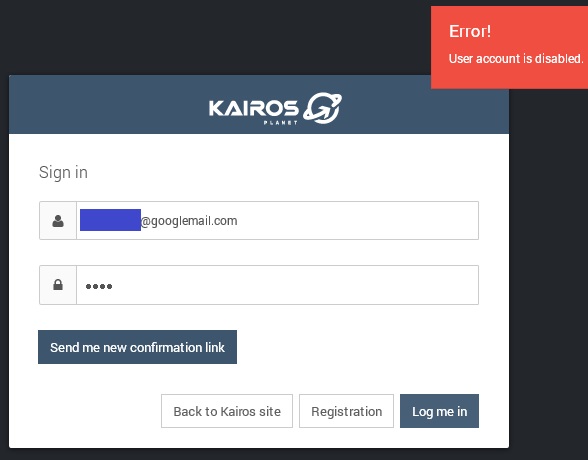 880610 Kairos Account Closed 2