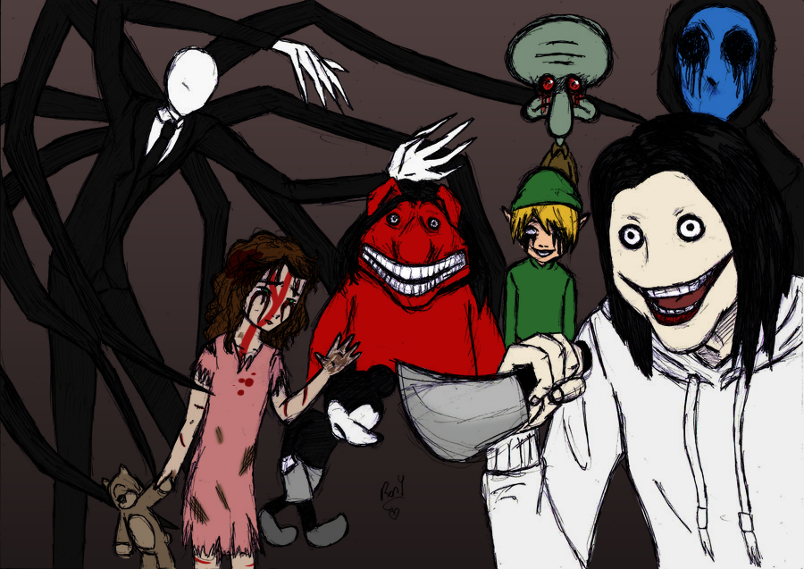 Bilder-Thread creepypastas family color colab by kik