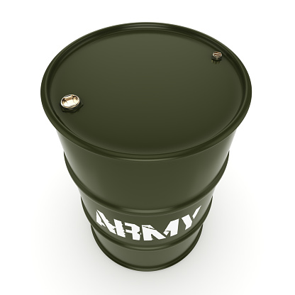 rendering-army-barrel-picture-id58448029