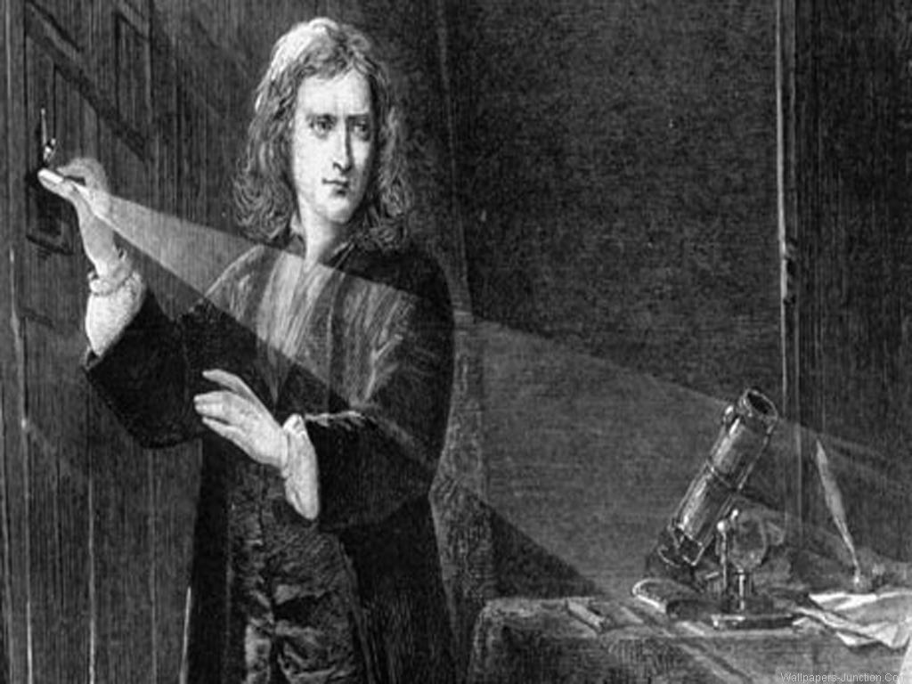 Isaac Newton Sketch Wallpaper