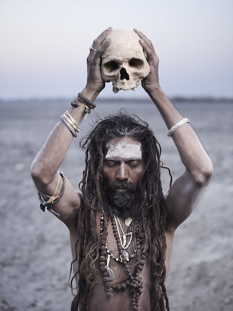 aghori-human-skull