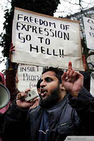 freedom of expression go to hell