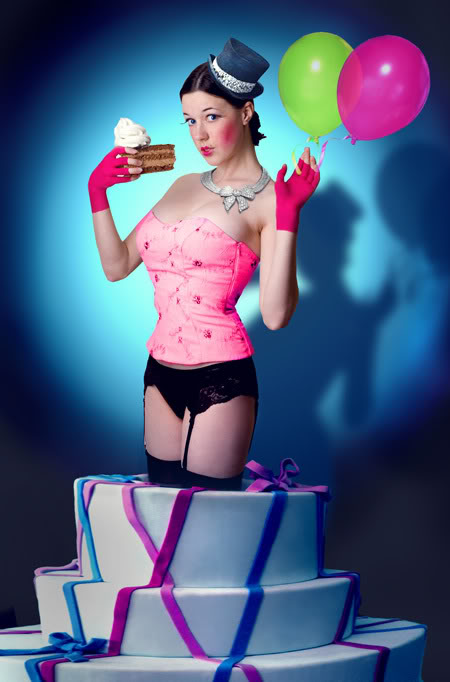 Pop Up Cake Girl