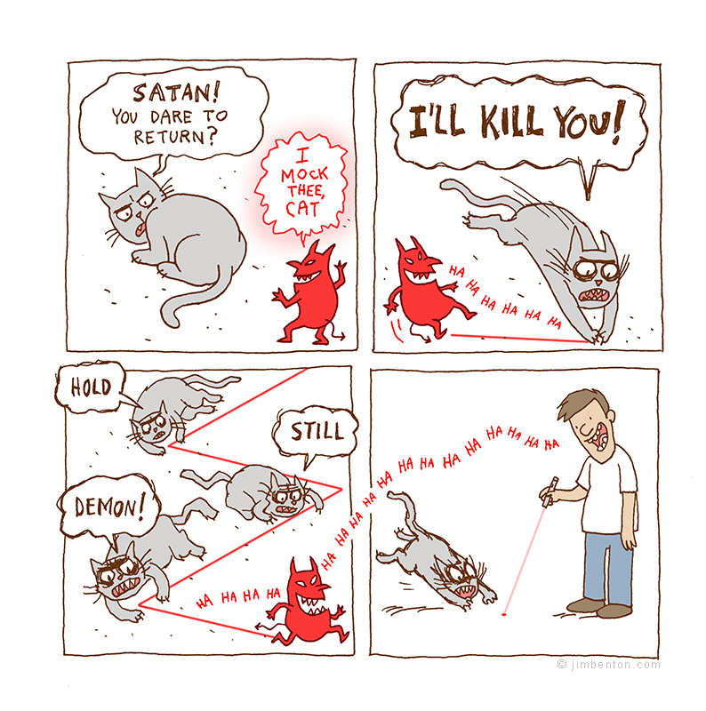 Bilder-Thread tcMeEWd JimBentonComic-LaserPointerCat