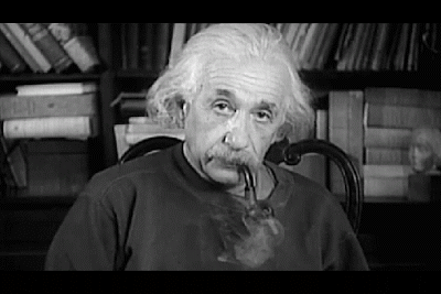Albert-Einstein-beim-Pfeife-rauchen