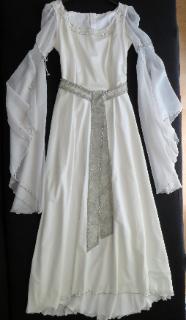 gewand kleid weiss silber 40 42 m