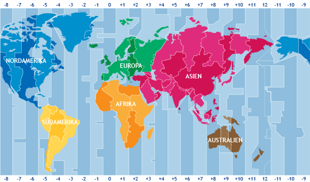 zeitzonen weltkarte