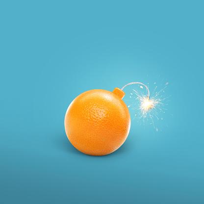 concept-of-an-orange-bomb-creative-bomb-