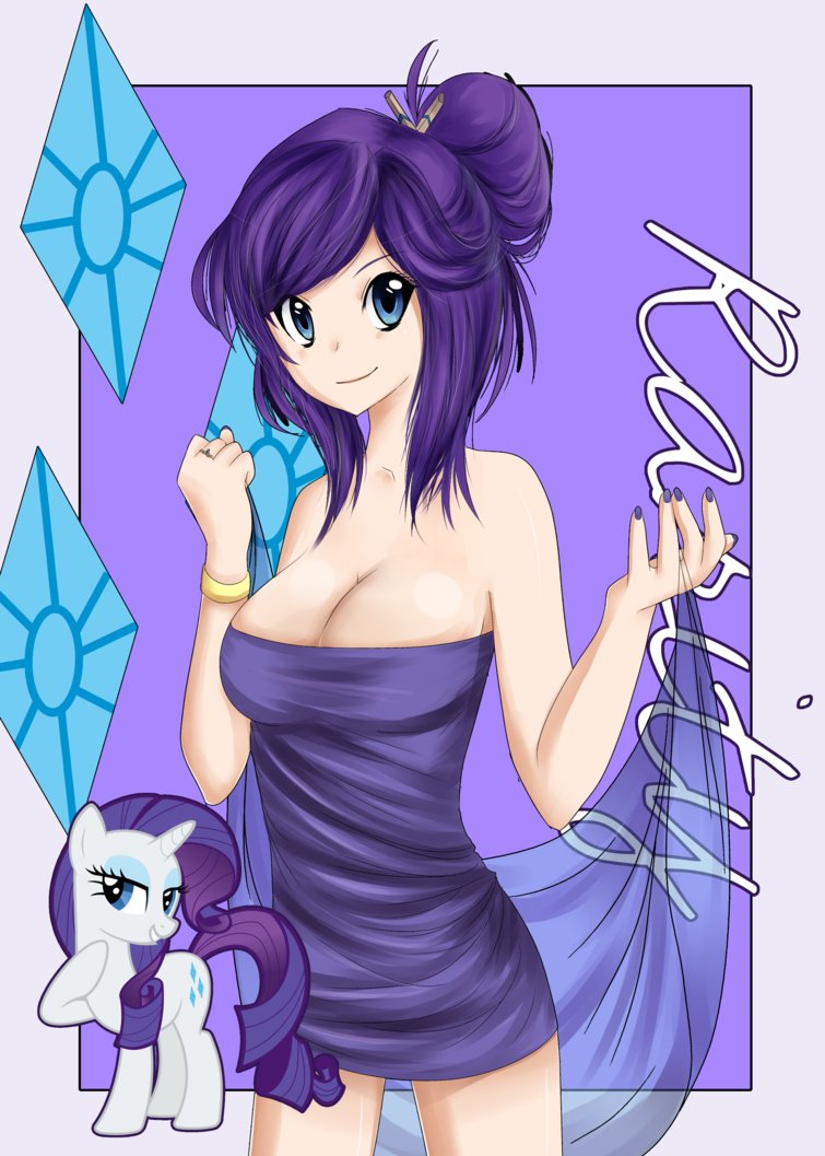 human mane 6  rarity by netamenta-d695sf