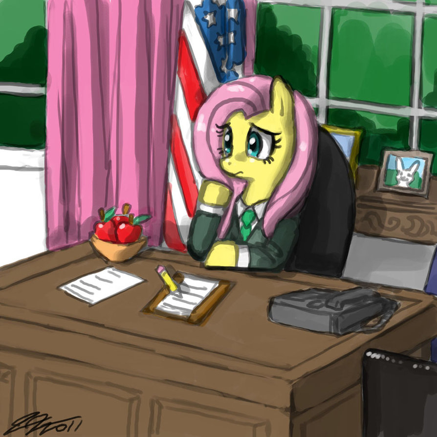 president fluttershy by johnjoseco-d3ewj