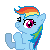 clapping pony icon rainbow dash by tarit