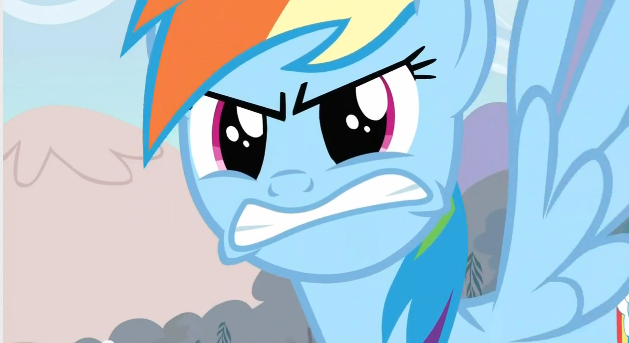 Rainbow Dash angry S2E15