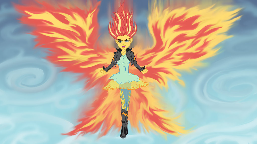 super sunset phoenix by angel pup-d8nxx3