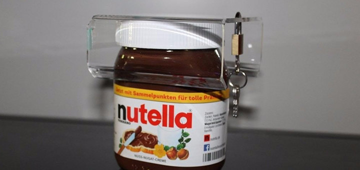 Nutella-Schloss-Schutz-Nutella-Glas