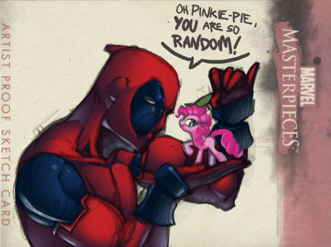 DeadpoolLovesPinkiePie.PinkiePieismyfavo