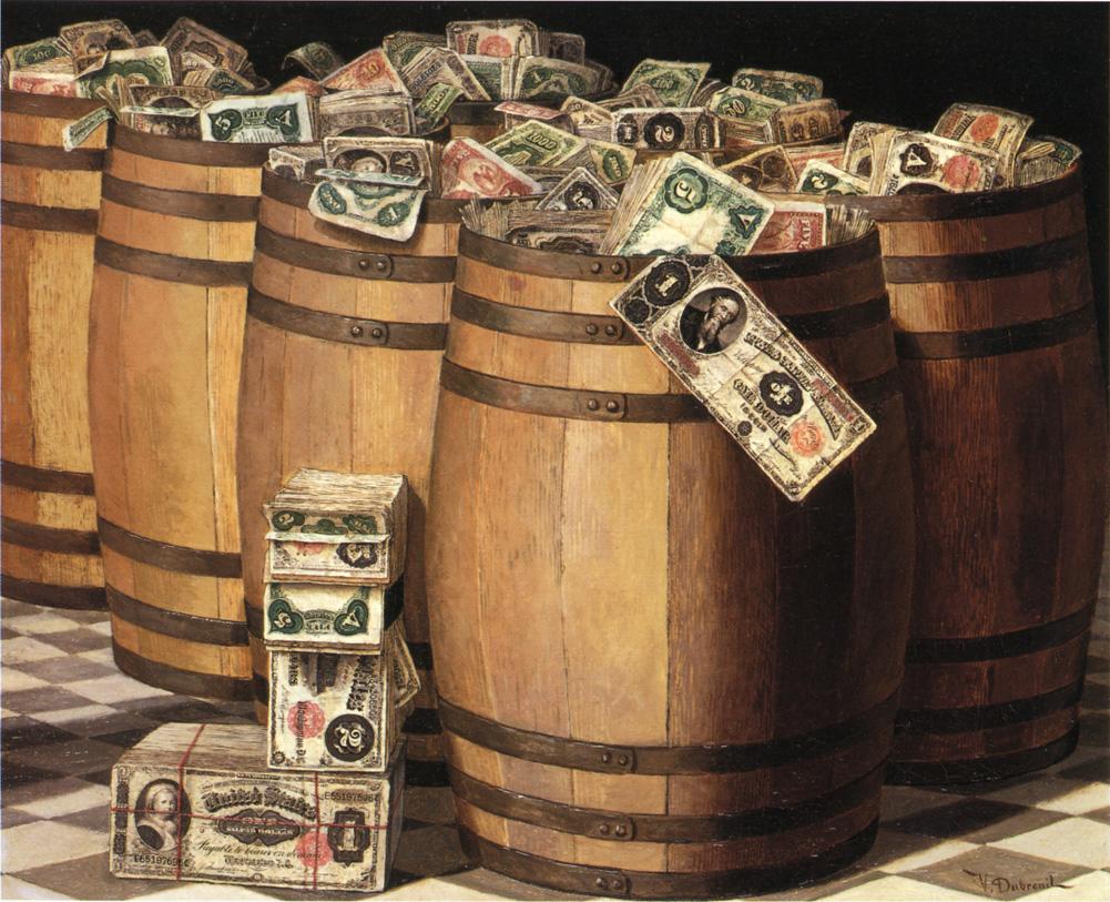 Victor Dubreuil - Barrels on Money2C c. 