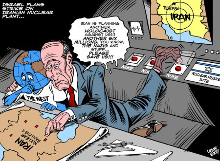 israhell plans nuclear strike by latuff2