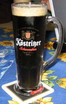 Glass of KC3B6stritzer Schwarzbier