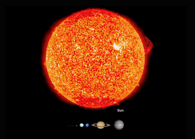 Sonne Vergleich Erde