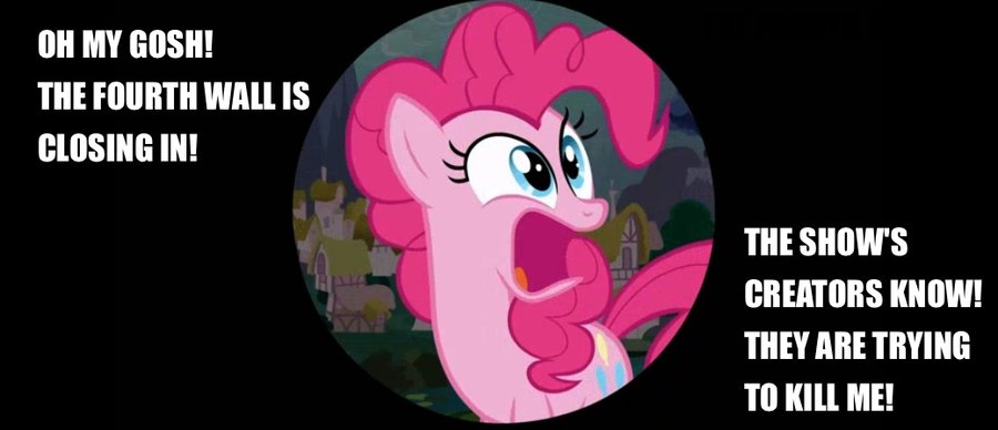 pinkie pie  4th wall crisis by closer to