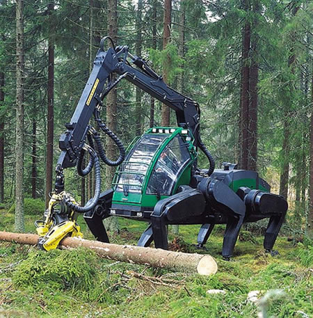 logging-spider-robot