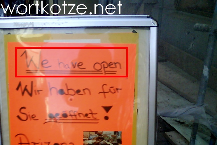 Englisch-FAIL