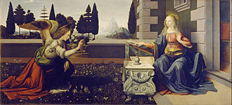 330px-Leonardo da Vinci - Annunciazione 