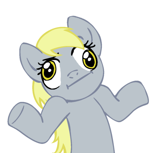 529px-Shrugpony derpy hooves by moongaze