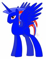 male alicorn oc blue lightning by ivory 