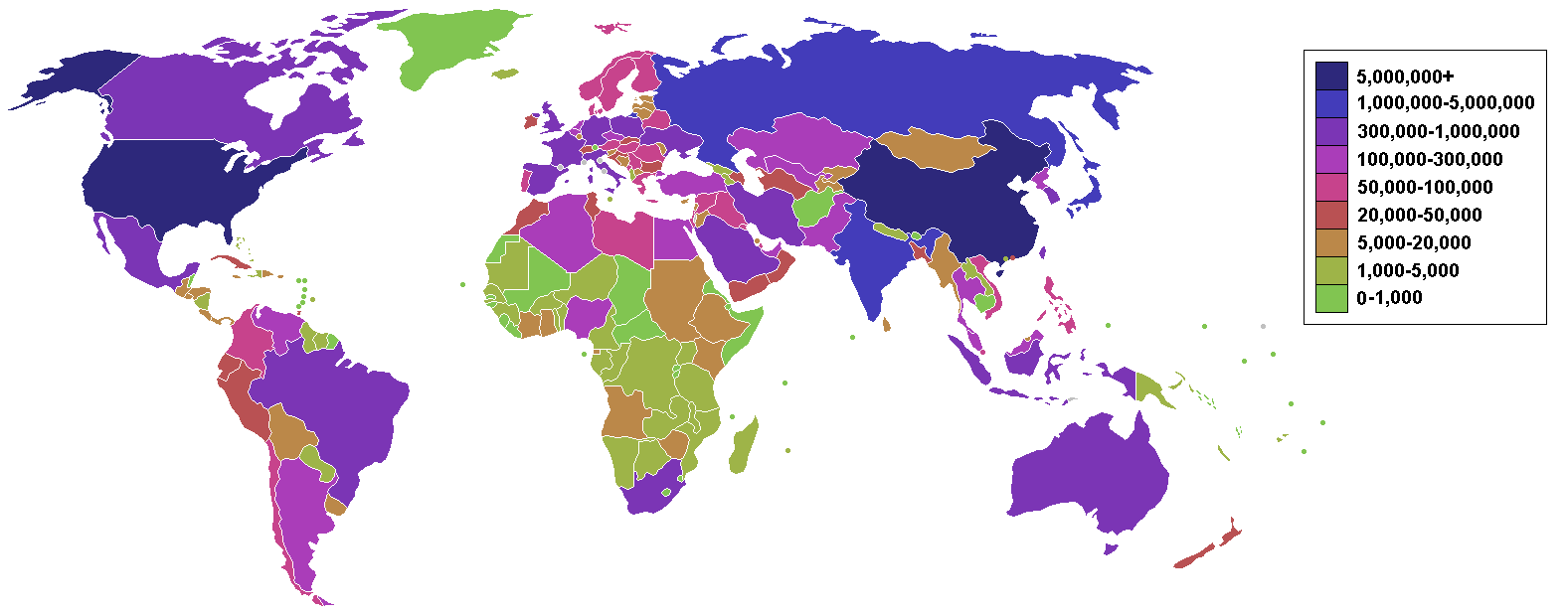 Countries by carbon dioxide emissions wo