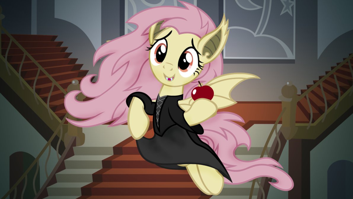 vampire fluttershy by beavernator-d9egil