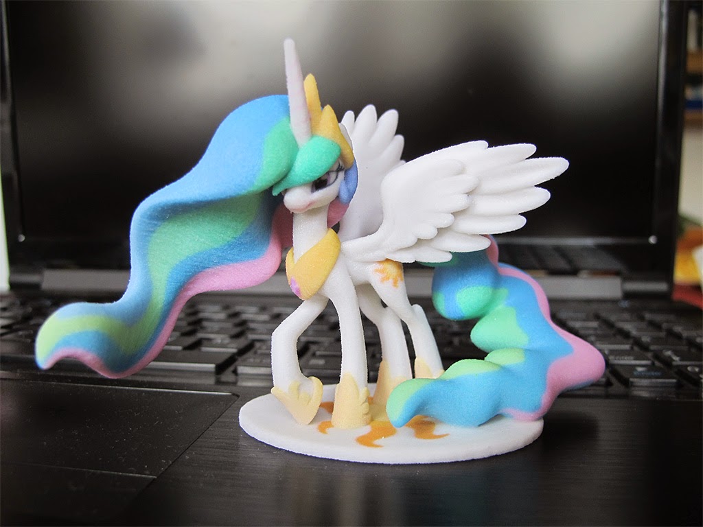 my little pony celestia 3d printed  etsy