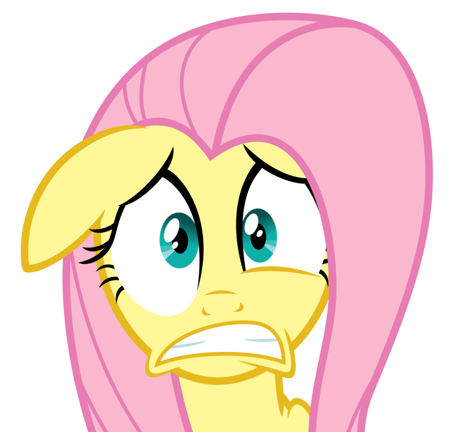 startled fluttershy by kraysee-d57yjcb