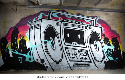 graffiti-artwork-boom-box-ghettoblaster-