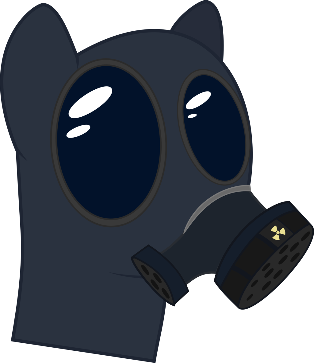 gas mask pony  vector by mahaugher-d4nfr