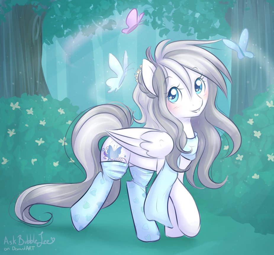 white butterfly by askbubblelee-d931bd5