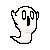 free pixel ghost icon by i can be violet