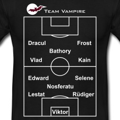 Fussball-Team-Vampire-T-Shirts