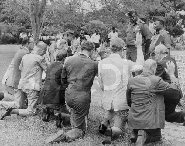 Kneeling Before Idi Amin Kampala Uganda 