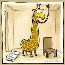 witziger cartoon der woche giraffen selb