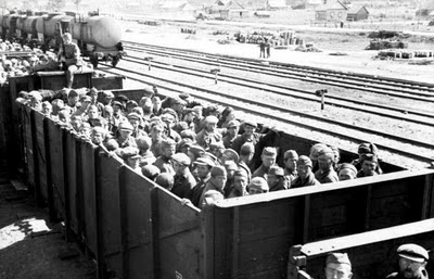 wk2 german pow transported in open sovie