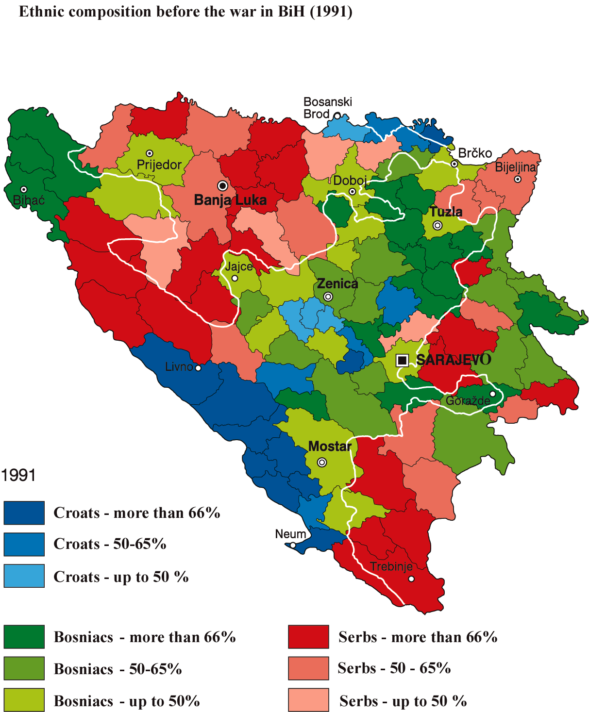 Ethnic Composition of BiH in 1991