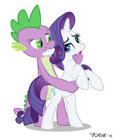 spike x rarity shaped marshmallow by yor