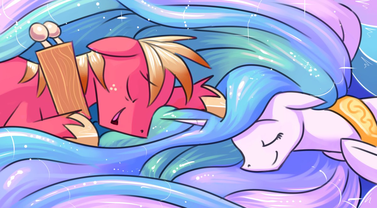 sleeping mac   celestia s hair by gspher