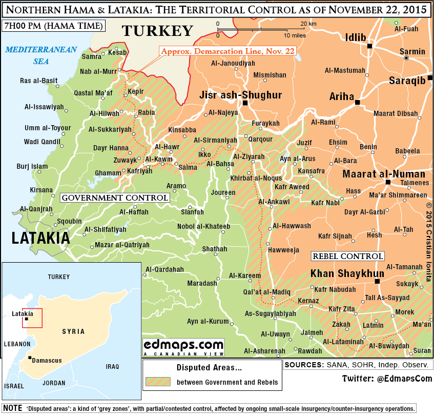 Syria Battle for Northern Hama Latakia N