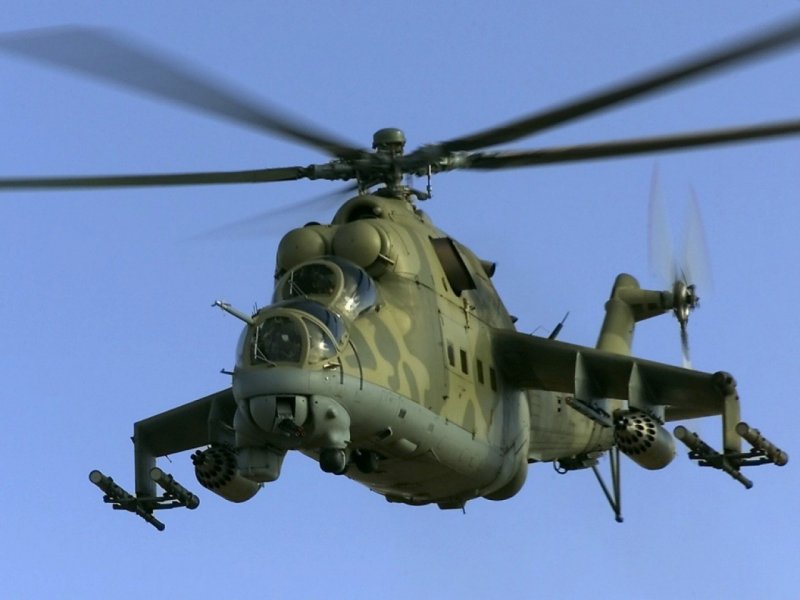 6 Mi 24 Hind military aviation helicopte