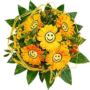 flotte-blumen-strauss-smile