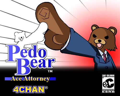 Pedo Bear Ace Attorney box art by Zombie