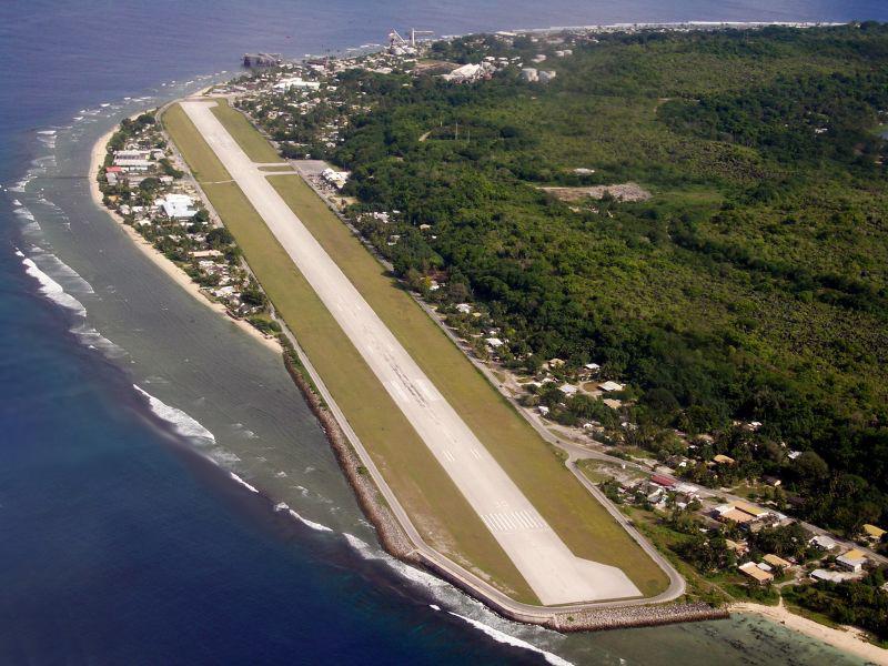 View of Nauru airport