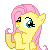 clapping pony icon   fluttershy by tarit
